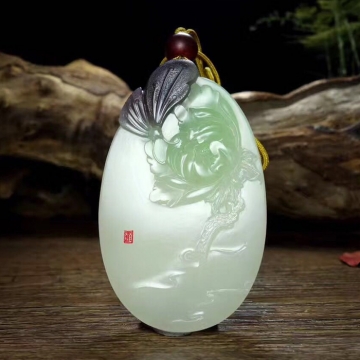【花开富贵】和田玉山料紫罗兰