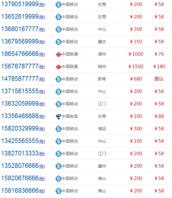 什么手机号适合出租?